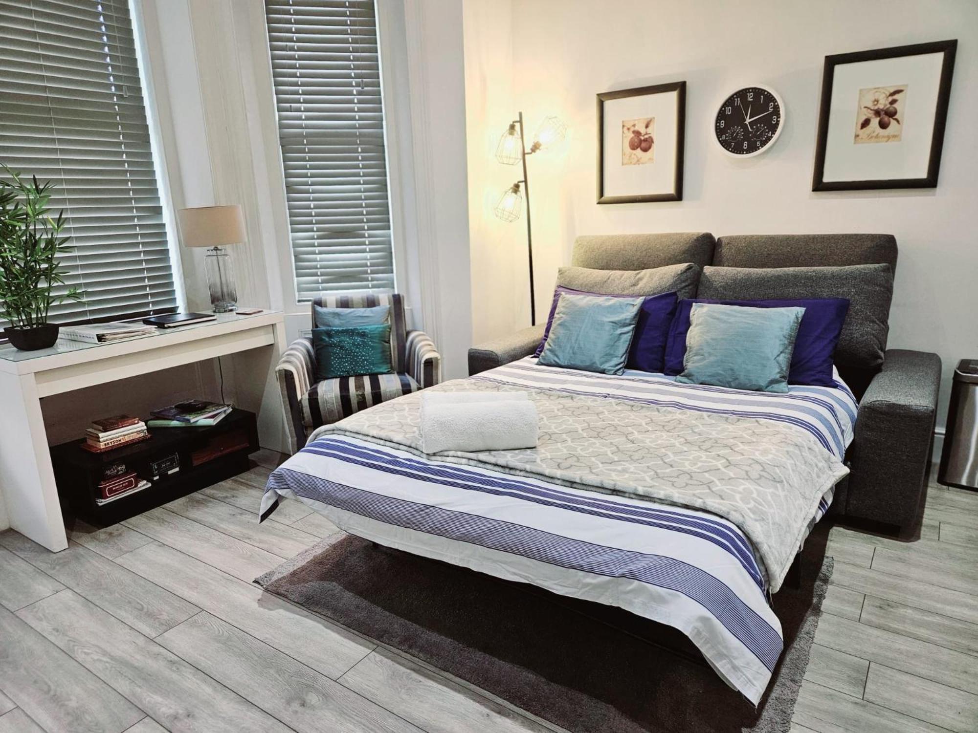 Stylish Apartment In Victorian Conversion Free Parking & Private Patio Close To Beach Town Centre & Bic Bournemouth Buitenkant foto